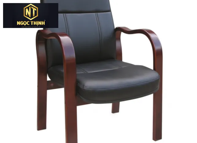 Ghế họp cao cấp khung gỗ, đệm tựa bọc da, da CN hoặc PVC GH02 Ghế họp cao cấp khung gỗ, đệm tựa bọc da, da CN hoặc PVC GH02